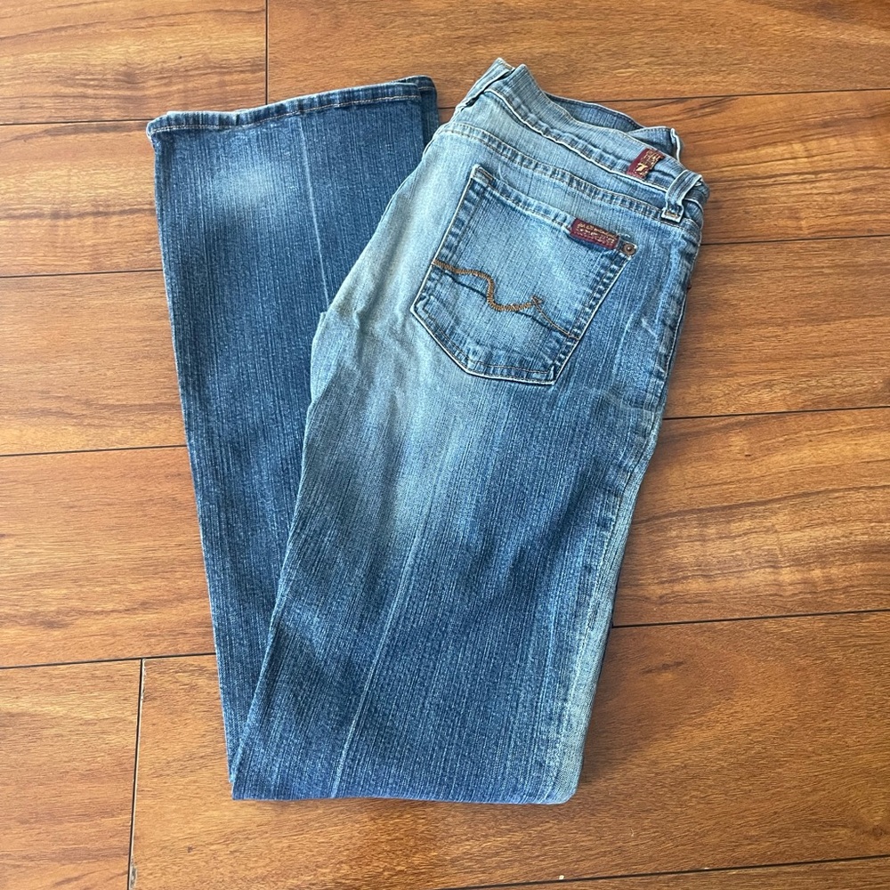7 For All Mankind Women's Blue Jeans Size 29